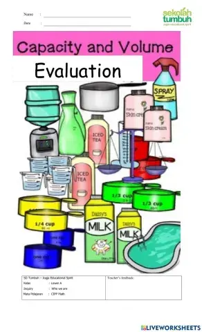 Volume and Capasity-C