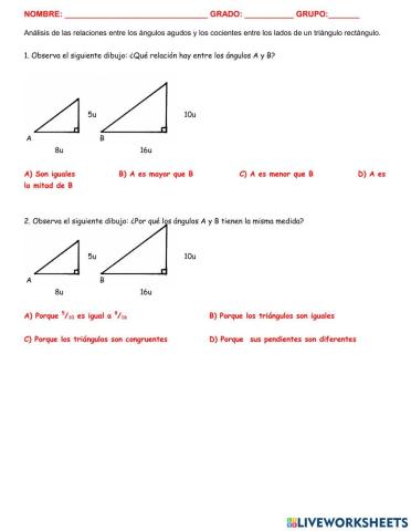 Triangulos semejantes