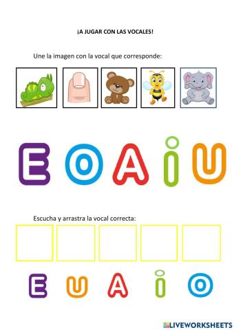 A jugar con las vocales