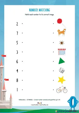 A Place For Zero - Number Matching