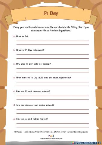 Sir Cumference and The Dragon of Pi - Pi Day