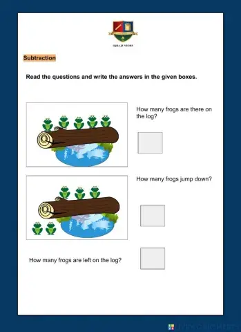 Subtraction for Kindergarten