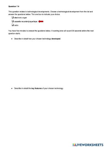 Higher Music Technology Question 37 (Q7)