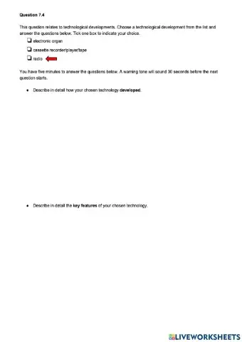 Higher Music Technology Question 38 (Q7)