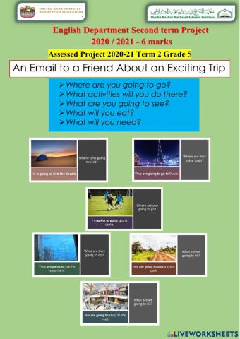 Writing an email to a friend about a place to visit