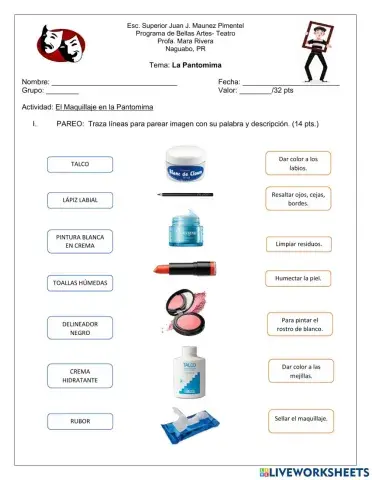 El maquillaje de Pantomima