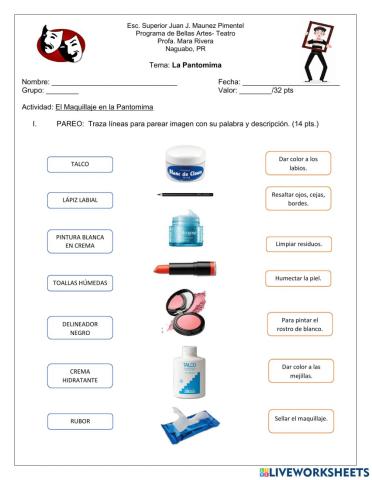 El maquillaje de Pantomima