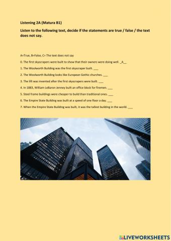 Matura B1 - Listening 2