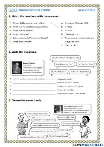 Questions in the past