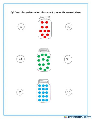 Maths Worksheet Kindergarten