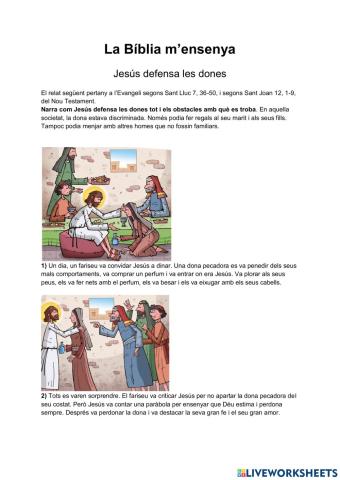 Jesús defensa les dones