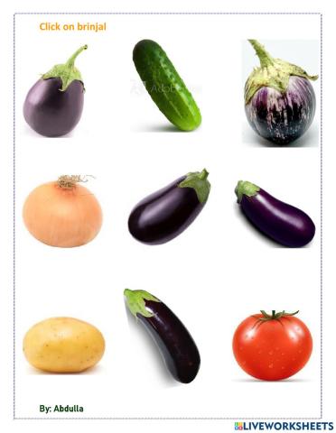 Identify brinjal