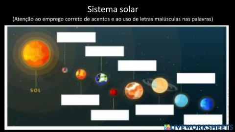 Sistema solar-tabela