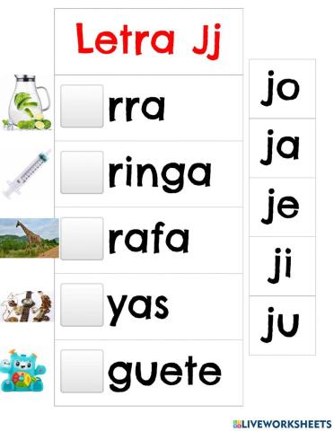 Letra j