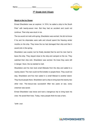 7th (unit 3) + voice