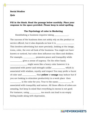 The Psychology of color in marketing.