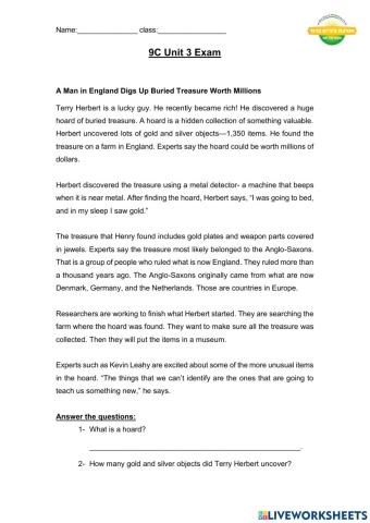 9th (c) unit 3 - no voice