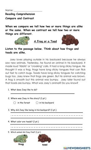 A Frog or Toad