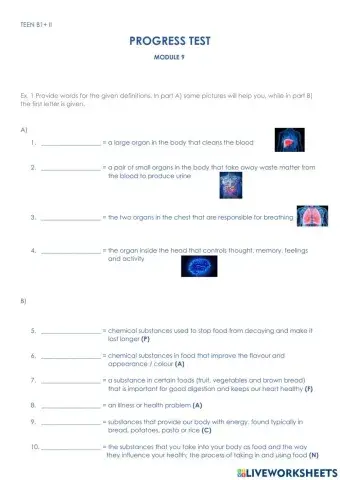 TEEN B1+ II - PROGRESS TEST - MODULE 9 (Pioneer B1+)