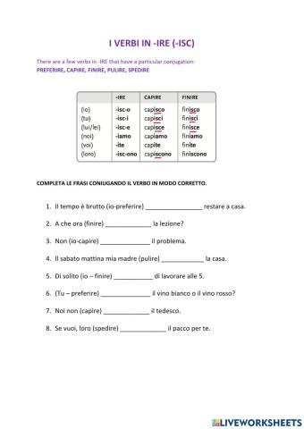 Verbi in -ISC