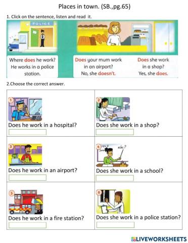 Place in town. Does and Doesn't.FF2.(pg.65).