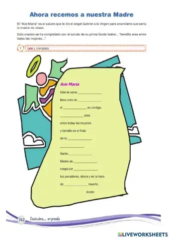 Oración Dios te Salve María