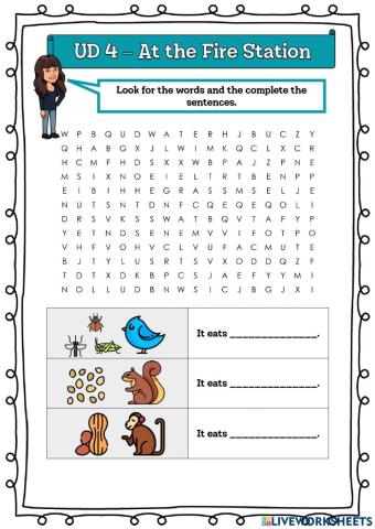 4º UD 4 - At the Fire Station 6ª Ficha