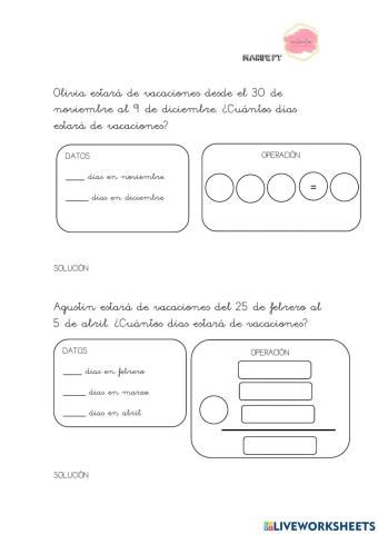 Problemas Calendario 2