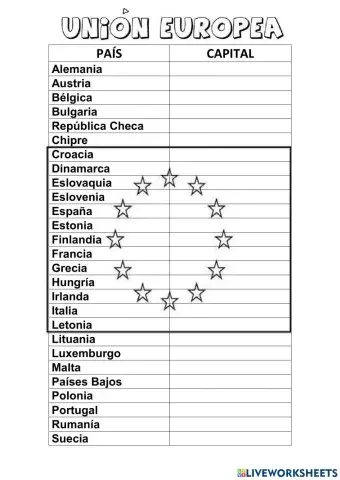 Ue país- capital