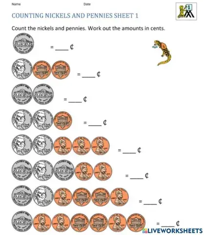 Counting Nickels and Pennies