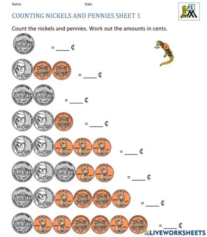 Counting Nickels and Pennies
