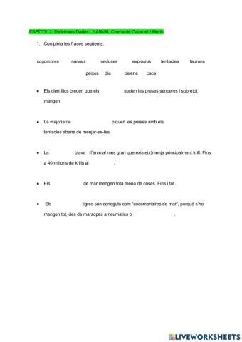 Narval crema de cacauet i Medu. Capitol 2