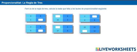 Regla de tres