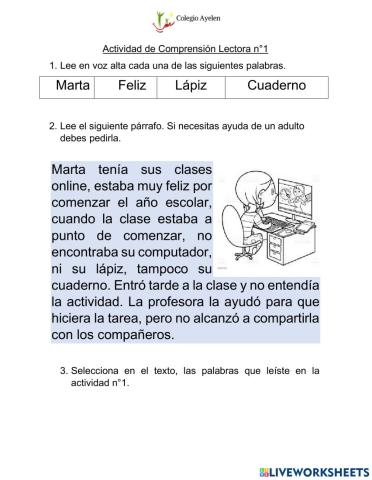 Actividad de lectura n°1