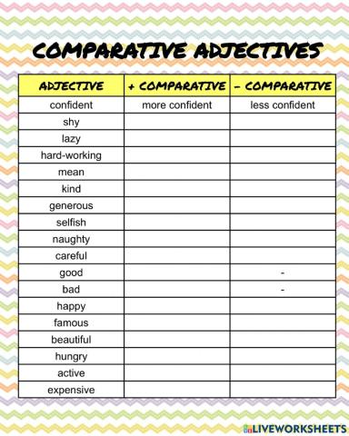 Comparative Adjectives