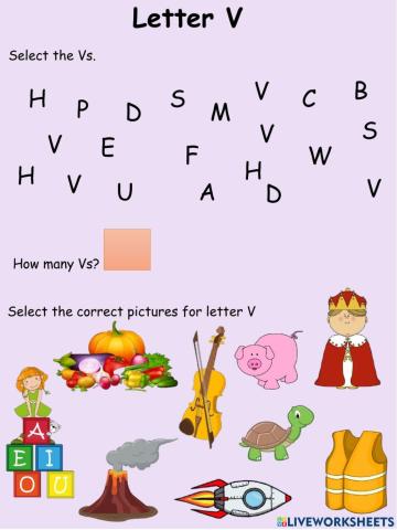 Letter V