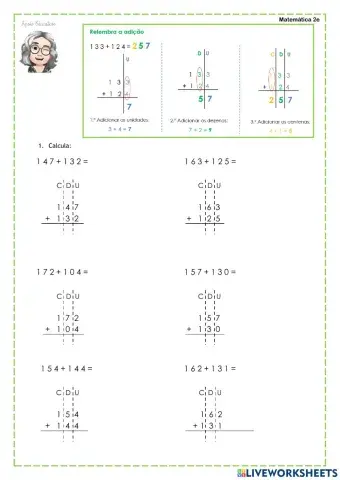 Adição sem transporte