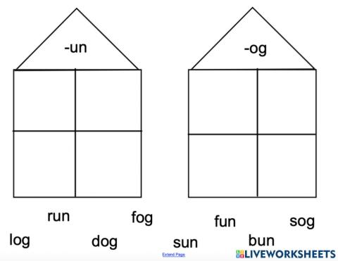 Un and Og word families