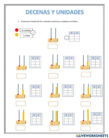 Decenas y unidades