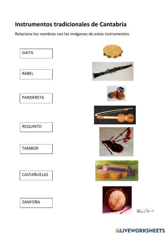 Instrumentos Musicales del Folclore de Cantabria