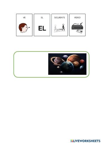 Video de los planetas cercanos y lejanos al sol