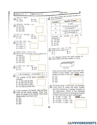 Mix operation year 5