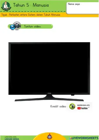 Sains T5 - Perkaitan antara sistem tubuh manusia
