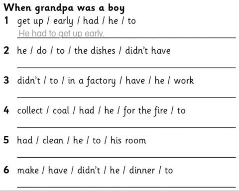 HW - Grammar Ex 3 Jan 25-29