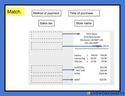 Shopping receipt - Part 2