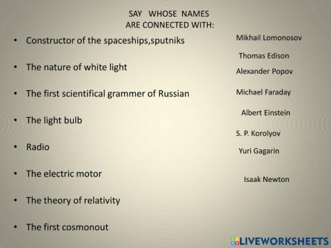 Science and tecnology