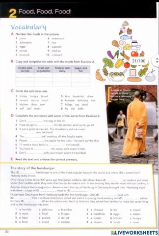 Vocabulary Unit 2 Close up