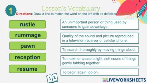 Review M3 Wk5 Vocabulary 6th