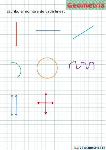 Clases de Líneas y la circunferencia