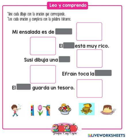 Leo y comprendo palabras con fl fr